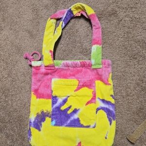 Lands' End Pink and Yellow Tie-Dye Kids Tote